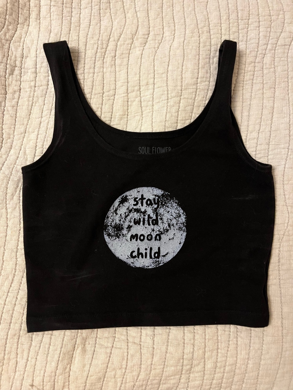 Soul Flower “Stay Wild Moon Child” Crop top